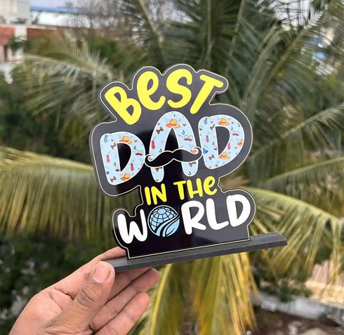 Fathers Day Personalized Best Dad Table Top